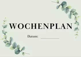 Vorschau - Poster - Wochenplan für den Klassenraum - Deckblatt
