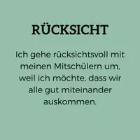 Vorschau - Poster - Verhalten in der Schule - Deckblatt