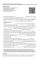 Vorschau - Arbeitsblätter - Lernposter + Arbeitsblätter zum Thema "Olympische Spiele" + Lösung & MP3 + Mindmap + Infografik - Seite 1