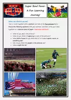 Vorschau - Stundenentwürfe - Super Bowl Fever: A Fun Learning Journey! - Deckblatt