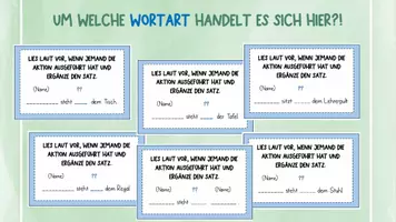 Vorschau - Aufgabenkarten - Interaktive Aufgaben zum Kennenlernen von Präpositionen - Seite 3