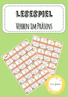 Vorschau - Spiele - Lesespiel Verben im Präsens - Deckblatt