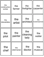 Vorschau - Spiele - Vokabel Paare aufdecken - Thema Berufe (find the fitting pairs) - Seite 1