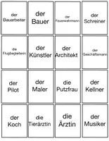 Vorschau - Spiele - Vokabel Paare aufdecken - Thema Berufe (find the fitting pairs) - Seite 2