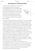 Vorschau - Arbeitsblätter - Erörterung - Smartphonenutzung im Unterricht - Seite 3