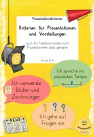 Vorschau - Präsentationen/Tafelbilder - Kriterien für Präsentationen und (Buch-)Vorstellungen - Deckblatt
