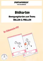 Vorschau - Poster - BILDKARTEN - Rollen und Prellen (passend zu den Stationskarten) Sportu - Deckblatt