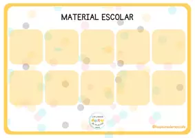 Vista previa - Tarjetas / Manipulativos - CAMPO SEMÁNTICO - Material escolar - página 2