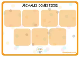 Vista previa - Tarjetas / Manipulativos - Campo semántico de animales - Plantillas de colores - página 1