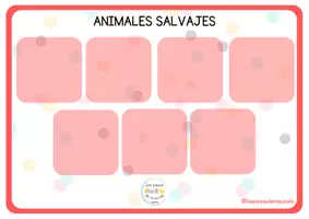 Vista previa - Tarjetas / Manipulativos - Campo semántico de animales - Plantillas de colores - página 3