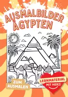 Vorschau - Arbeitsblätter - Sphinx Ägypten Lesezeichen Ausmalbilder Fensterbilder Girlande Wimpel Materialpaket - Deckblatt
