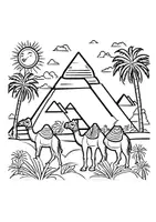 Vorschau - Arbeitsblätter - Sphinx Ägypten Lesezeichen Ausmalbilder Fensterbilder Girlande Wimpel Materialpaket - Seite 2