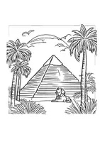Vorschau - Arbeitsblätter - Sphinx Ägypten Lesezeichen Ausmalbilder Fensterbilder Girlande Wimpel Materialpaket - Seite 3