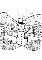Vorschau - Mal- und Bastelvorlagen - Schneemann Ausmalbilder Fensterbilder Mandala Bilder ausmalen - Seite 3