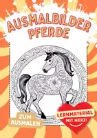 Vorschau - Arbeitsblätter - Pferde Ausmalbilder Fensterbilder Mandala Bilder ausmalen - Deckblatt
