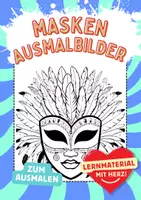 Vorschau - Arbeitsblätter - Masken Ausmalbilder Fensterbilder Mandala Bild ausmalen - Deckblatt