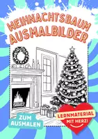 Vorschau - Mal- und Bastelvorlagen - Weihnachtsbaum Ausmalbilder Fensterbilder Mandala Bild ausmalen - Deckblatt