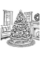 Vorschau - Mal- und Bastelvorlagen - Weihnachtsbaum Ausmalbilder Fensterbilder Mandala Bild ausmalen - Seite 3