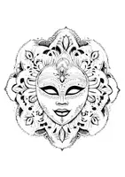 Vorschau - Arbeitsblätter - Maske Ausmalbilder Fensterbilder Mandala Bild ausmalen - Seite 2