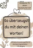 Vorschau - Fördermaterial/Inklusion - Wandposter zum Thema Argumentation - Deckblatt