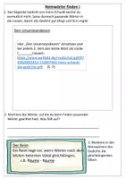 Vorschau - Arbeitsblätter - Lyrik/Gedicht: Reime & Reimschemata - Seite 2