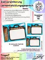 Vorschau - Anderer Materialtyp - Lernentwicklungsgespräch Tischaufkleber Zielvereinbarung - Deckblatt