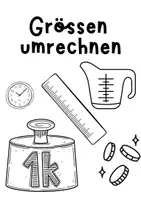 Vorschau - Stundenentwürfe - Materialpaket Grössen, Mengen - Deckblatt
