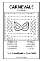 anteprima - Giochi - CRUCIPUZZLE GIOCO TROVA LE PAROLE CARNEVALE con soluzione - Pagina 1