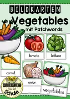 Vorschau - Bildkarten - Bildkarten - Vegetables - Deckblatt