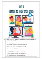 Aperçu - Préparation de séquence / Séquence complète - Unit 1 - getting to know each other - Page de couverture