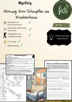 Vorschau - Arbeitsblätter - Mystery: "Vom Schnupfen ins Krankenhaus" - Humanbiologie, Atmung, Atemwege - Deckblatt