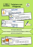 Vista previa - Juegos / Gamificación - Tarjetas para trabajar concienciación fonológica y visual - Portada