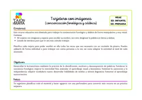 Vista previa - Juegos / Gamificación - Tarjetas para trabajar concienciación fonológica y visual - página 1