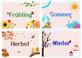 Vista previa - Tarjetas / Manipulativos - Die Jahreszeiten (Flashcards by Magia Didáctica) - página 3