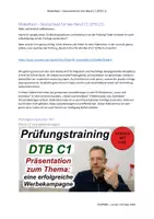 Vorschau - Unterrichtsreihen - Lernen mit Uwe: Deutsch-Test für den Beruf C1 Sprechen I eine Werbekampagne - Deckblatt