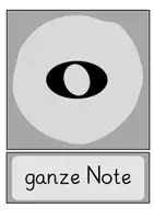 Vorschau - Präsentationen/Tafelbilder - Bildkarten zu den Notenwerten: Tafelmaterial - Seite 1