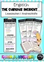 Vorschau - Merkblätter - Lesezeichen zu „The Curious Incident of the Dog in the Night-Time“ - Deckblatt