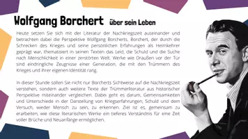 Vorschau - Unterrichtsreihen - 1. Literatur der Nachkriegszeit - Trümmerliteratur kennenlernen - Seite 2