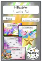 Vorschau - Poster - Deutsch Lernhilfe Plakat: Die vier Fälle Hilfswörter - Deckblatt