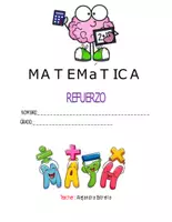 Vista previa - Hojas de trabajo - FOLLETO MATEMÁTICA - NÚMEROS, SUMAS, RESTAS Y MULTIPLICACIÓN - Portada