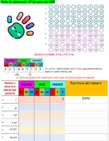 Vista previa - Hojas de trabajo - FOLLETO MATEMÁTICA - NÚMEROS, SUMAS, RESTAS Y MULTIPLICACIÓN - página 1