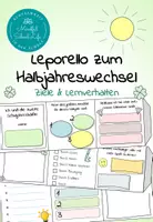 Vorschau - Arbeitsblätter - Halbjahreswechsel Leporello: Ziele, Vorsätze und Lernverhalten - Deckblatt