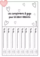Vorschau - Arbeitsblätter - Valentinstag - La Saint-Valentin - Compliments à gogo GS - Deckblatt