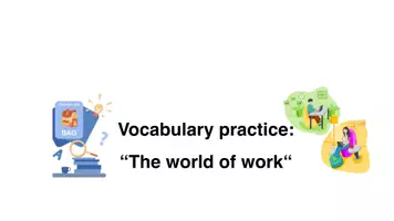 Vorschau - Unterrichtsreihen - Materialpaket "The world of work" mit Fokus auf Sprechkompetenzen - Seite 1