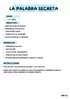 Vista previa - Tarjetas / Manipulativos - LA PALABRA SECRETA - página 1