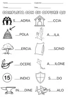 anteprima - Esercizi - Schede didattiche CU - QU -CQU - Pagina 1
