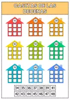 Vista previa - Juegos / Gamificación - CASITAS PARA TRABAJAR LAS DECENAS - Portada