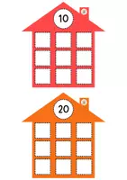 Vista previa - Juegos / Gamificación - CASITAS PARA TRABAJAR LAS DECENAS - página 1