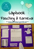 Vorschau - Arbeitsblätter - Lapbook Fasching & Karneval - Deckblatt