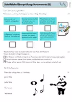Vorschau - Test - Überprüfung Notenwerte Musik, Notenlehre - Seite 3